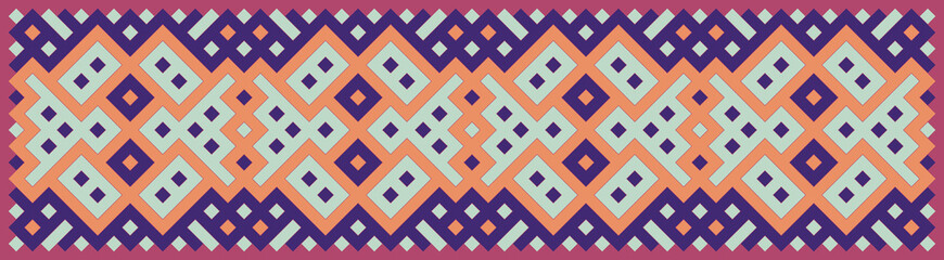 Multicolor truchet tiling connections illustration