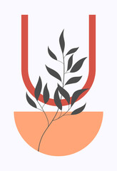 Naklejka premium Vector illustration drawn by hand. Abstract design with doodles and various shapes.