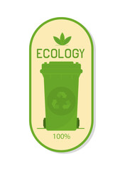 ecology and recycle label