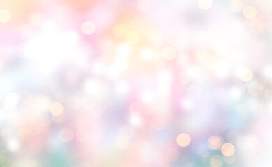 Soft light colorful blur.Beautiful magic backdrop. Glowing background.Abstract bokeh.Holiday texture.