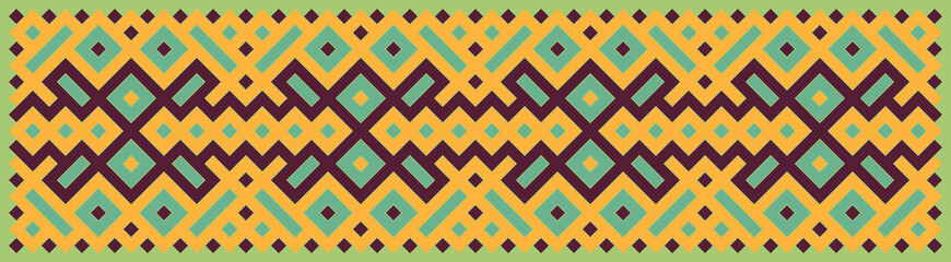 Multicolor truchet tiling connections illustration