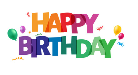 "HAPPY BIRTHDAY" Vector design
