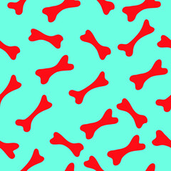 Vector pattern with bones. Pattern for dogs. High quality vector illustration.
