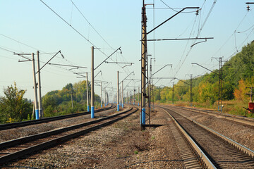 Fototapeta na wymiar electric railway