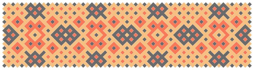 Multicolor truchet tiling connections illustration