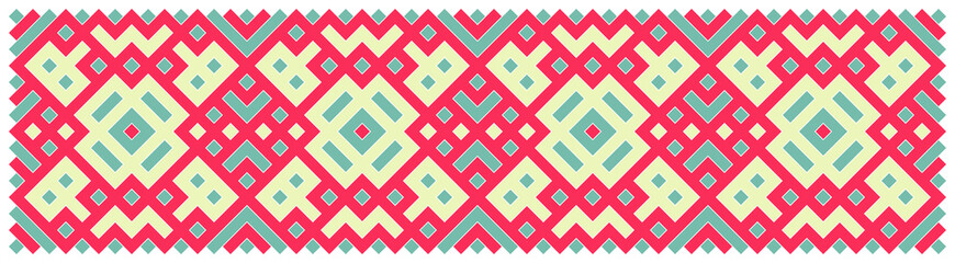Multicolor truchet tiling connections illustration