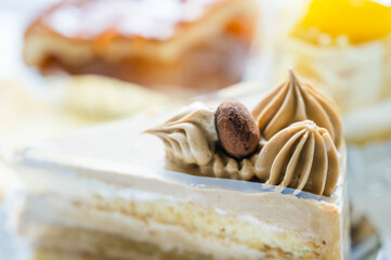 コーヒークリームのケーキ