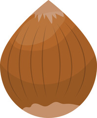 Nuts and peanuts clipart desing illustration