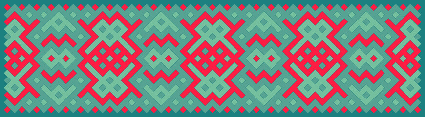 Multicolor truchet tiling connections illustration