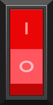 On and off switch buttons clipart design illustration
