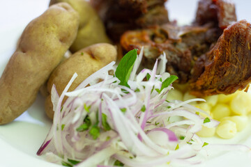 Chicharron Dorado, plato típico de Peru.