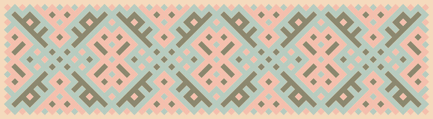 Multicolor truchet tiling connections illustration