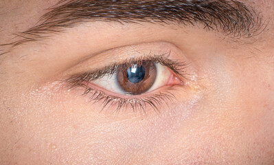 close up of eye