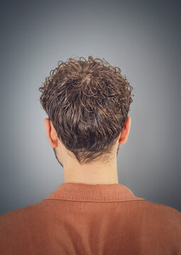 back of a man's head