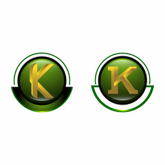 K Letter Logo concept. Creative Minimal emblem design template. Universal elegant icon.