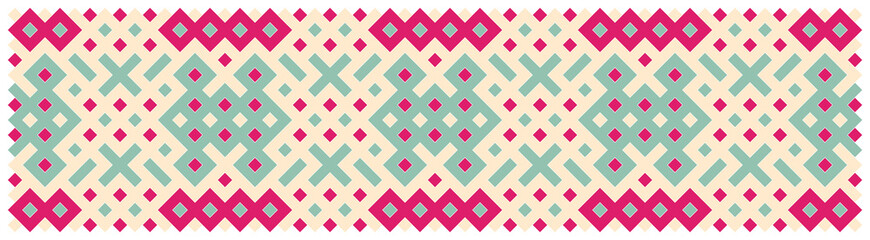 Multicolor truchet tiling connections illustration