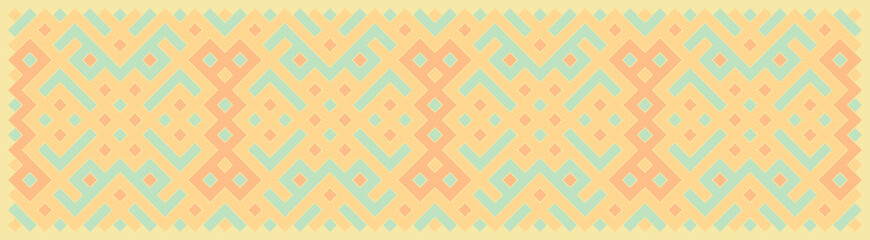 Multicolor truchet tiling connections illustration