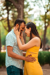 Fototapeta premium beautiful couple hugging