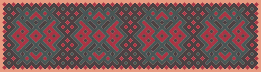 Multicolor truchet tiling connections illustration