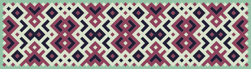 Multicolor truchet tiling connections illustration