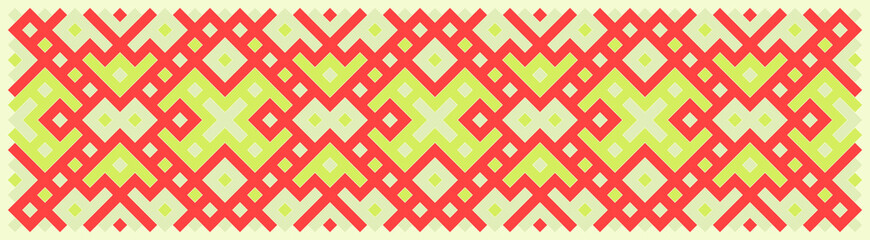 Multicolor truchet tiling connections illustration