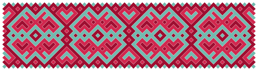 Multicolor truchet tiling connections illustration