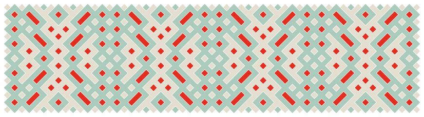 Multicolor truchet tiling connections illustration