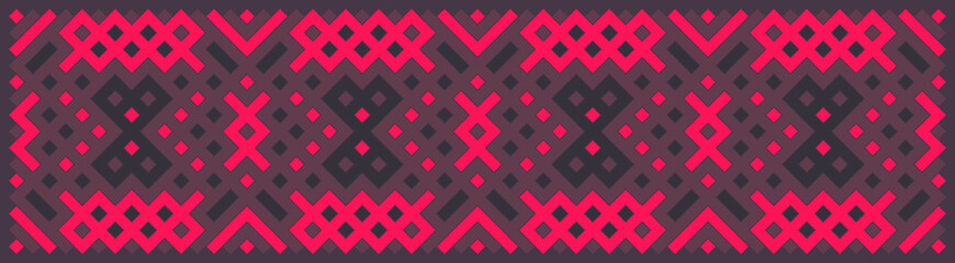 Multicolor truchet tiling connections illustration