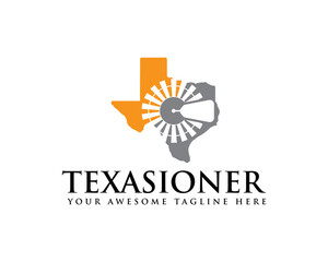 texas country logo flat color