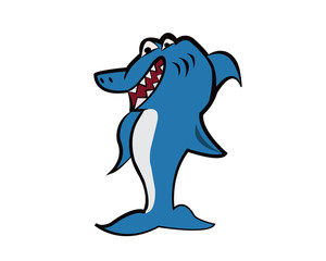 funny shark character