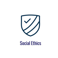 Social or Society  Icon showing image for social change and investment, ESG