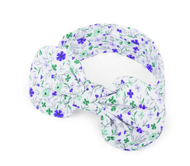 Tiara of artificial flowers isolated on white