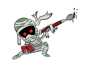 mummy logo design character