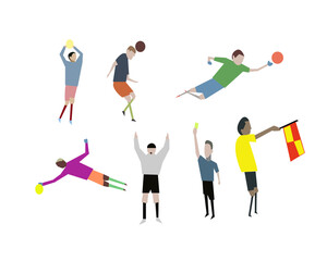 football flat design style