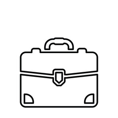 Bag, business, portfolio outline icon. Line vector design.