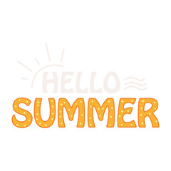hello summer inscription