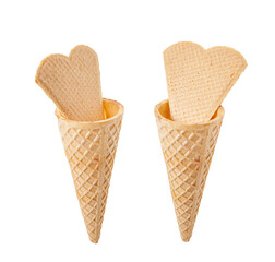 ice cream cone isolated on a white background