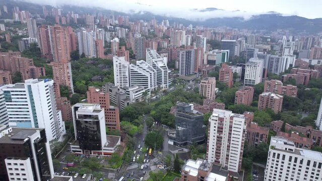 Medellin, Colombia - Aerial shot El Poblado 3