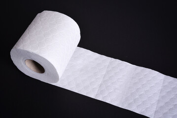 Toilet paper roll isolated