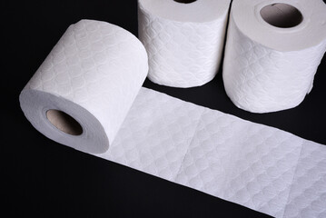 Toilet paper roll isolated