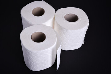 Toilet paper roll isolated
