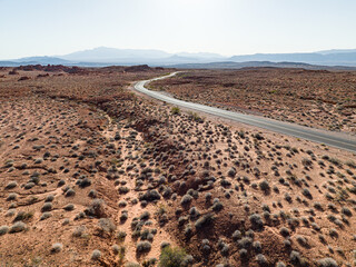 road in desert
