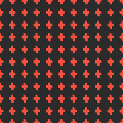 crosses abstract geometric vector seamless pattern pluses