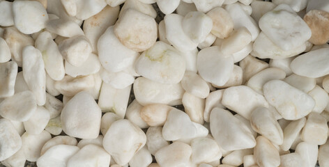 white stones background .many small white marble stones for the background