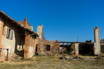 Abandoned house ruined