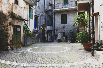 Cityscape of Rocchetta Nervina, Ligurian - Italy