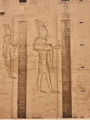 Obraz premium edfu temple in egypt with its incredible antiquities