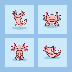 icons collection axolotl