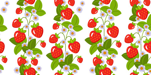 Strawberry seamless pattern