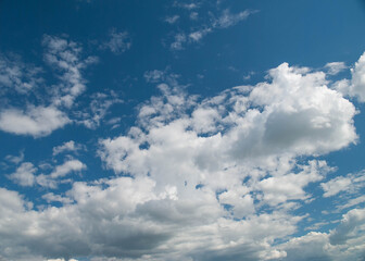 blue sky with white clouds